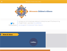 Tablet Screenshot of minnesotachildrensalliance.org